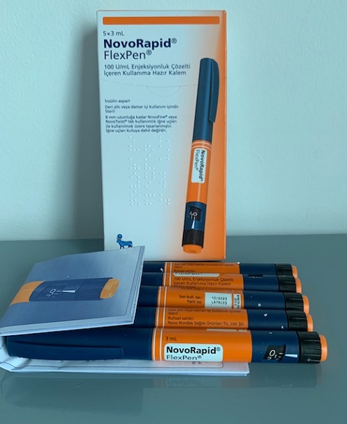 NovoRapid FlexPen 100U/ml hộp 5 bút 