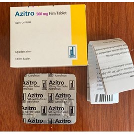 Azitro 500mg hộp 3 viên