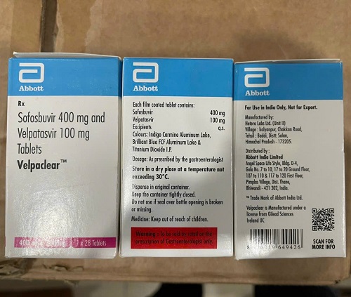 Velpaclear 400mg/100mg hộp 28 viên