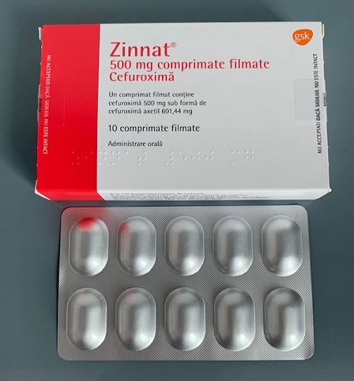 Zinnat 500mg hộp 10 viên