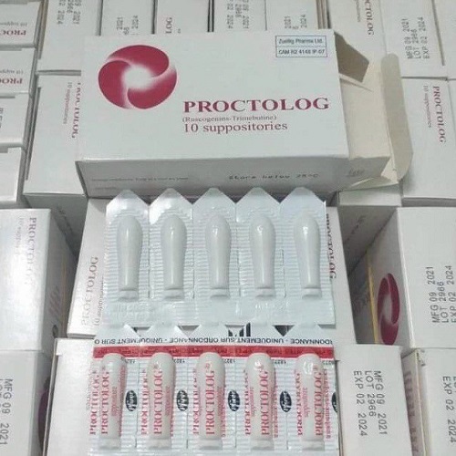 Proctolog 10mg/120mg 10 viên Pháp 